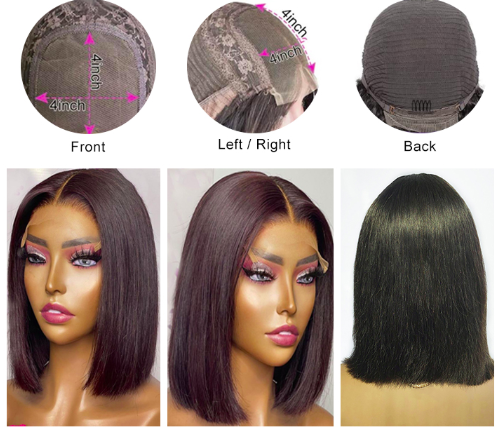 4x4 HD LACE BOB WIG NATURAL COLOR