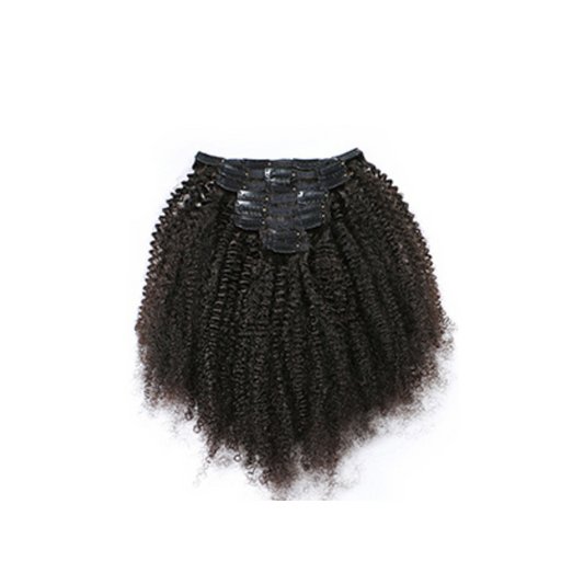 AFRO KINKY CURLY CLIP-INS-NATURAL COLOR