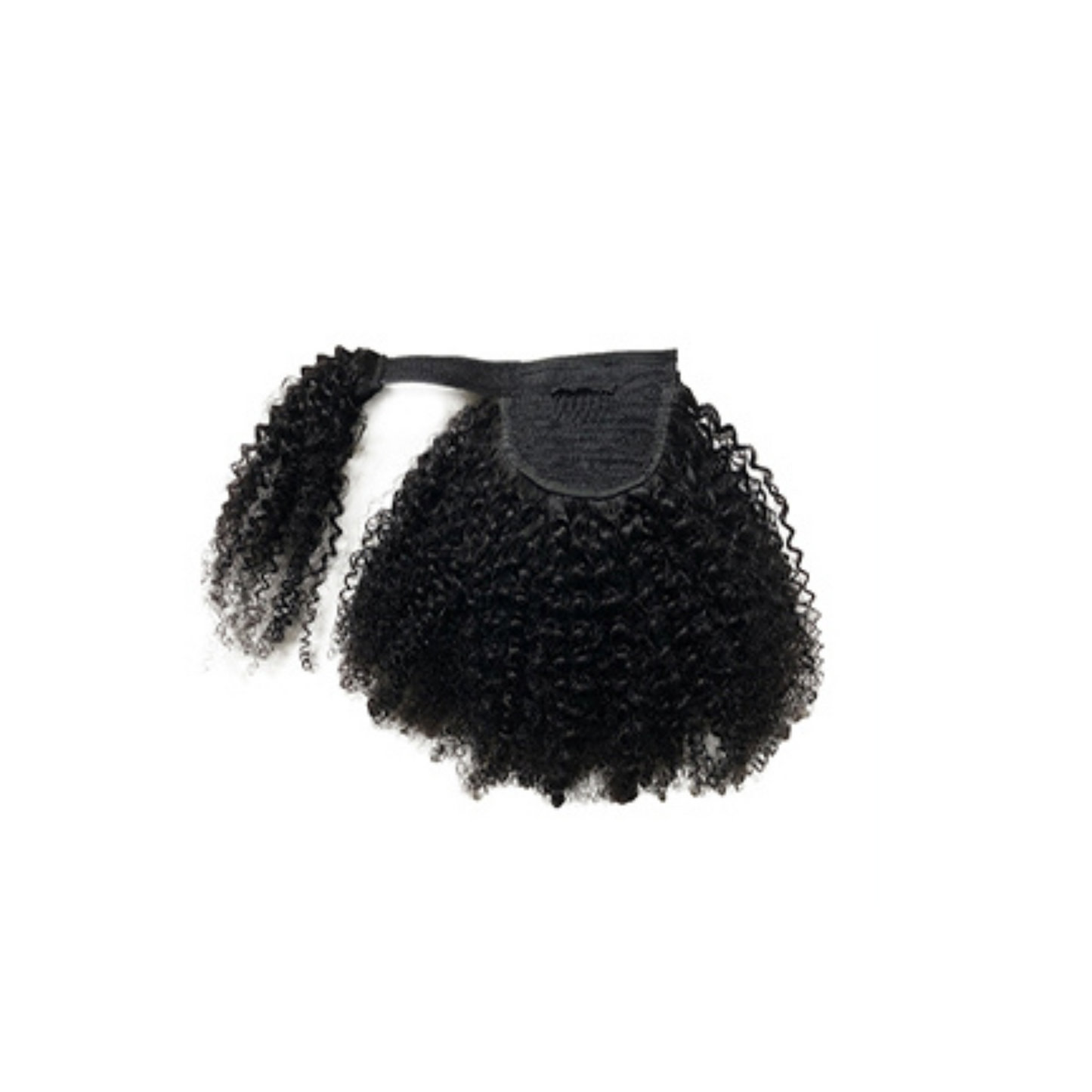 AFRO KINKY CURLY VELCRO PONYTAIL-NATURAL COLOR
