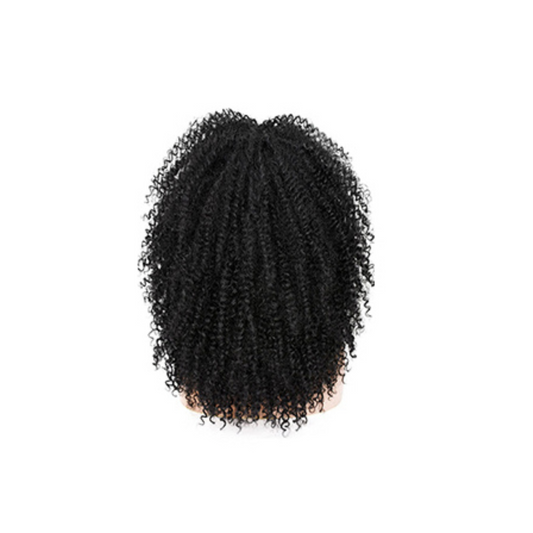 AFRO KINKY CURL HUMAN HAIR WIG-NATURAL COLOR