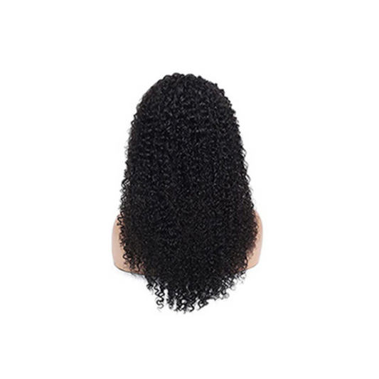 KINKY CURLY HUMAN HAIR WIG-NATURAL COLOR